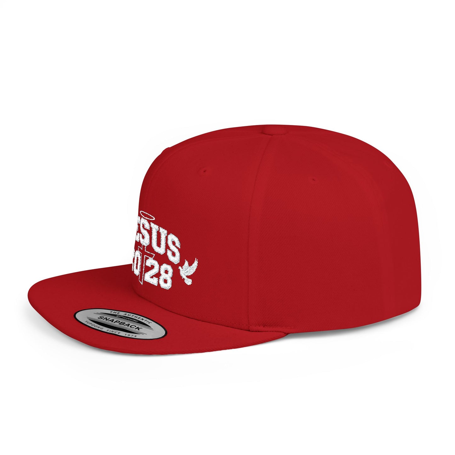 Jesus 2028 Flat Bill Snapback Hat