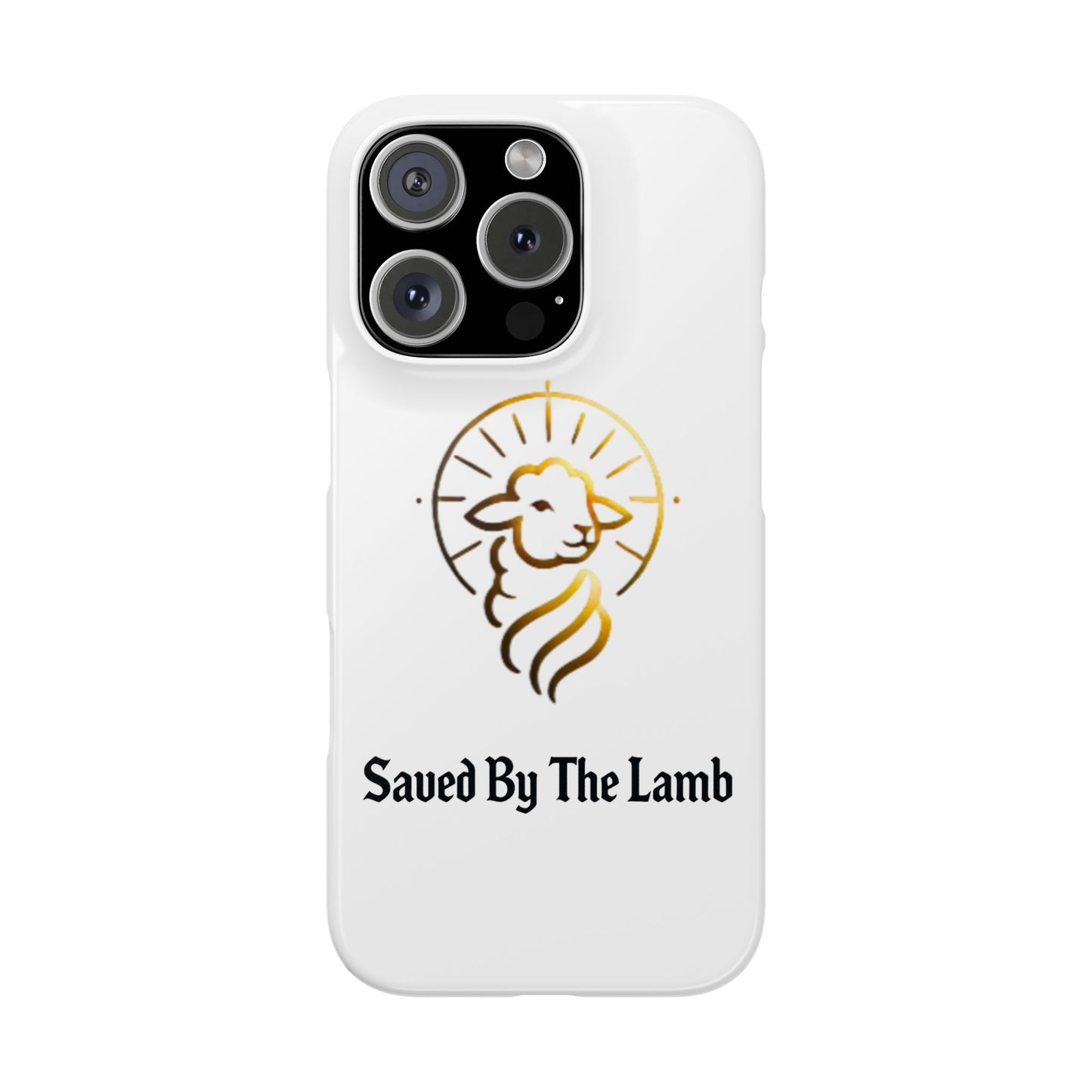 Saved By The Lamb Phone Case