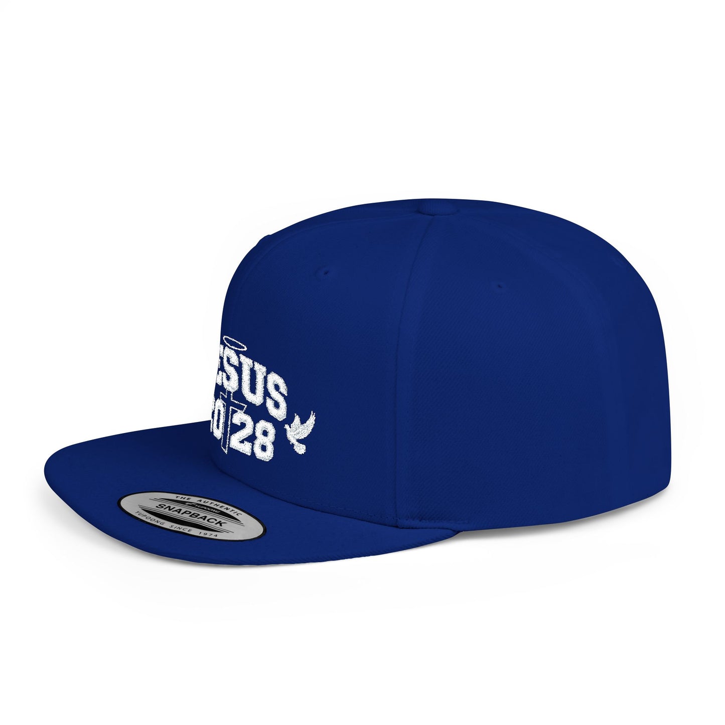 Jesus 2028 Flat Bill Snapback Hat