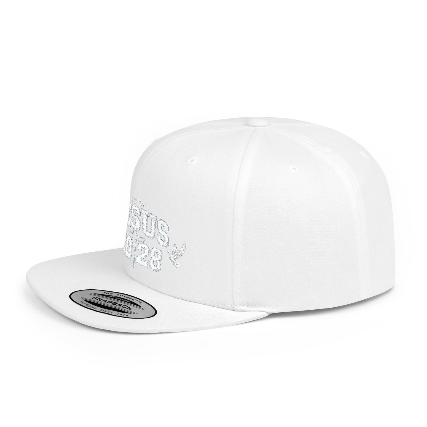 Jesus 2028 Flat Bill Snapback Hat