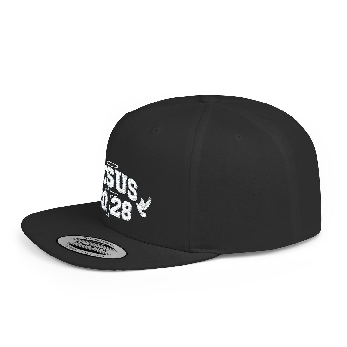 Jesus 2028 Flat Bill Snapback Hat