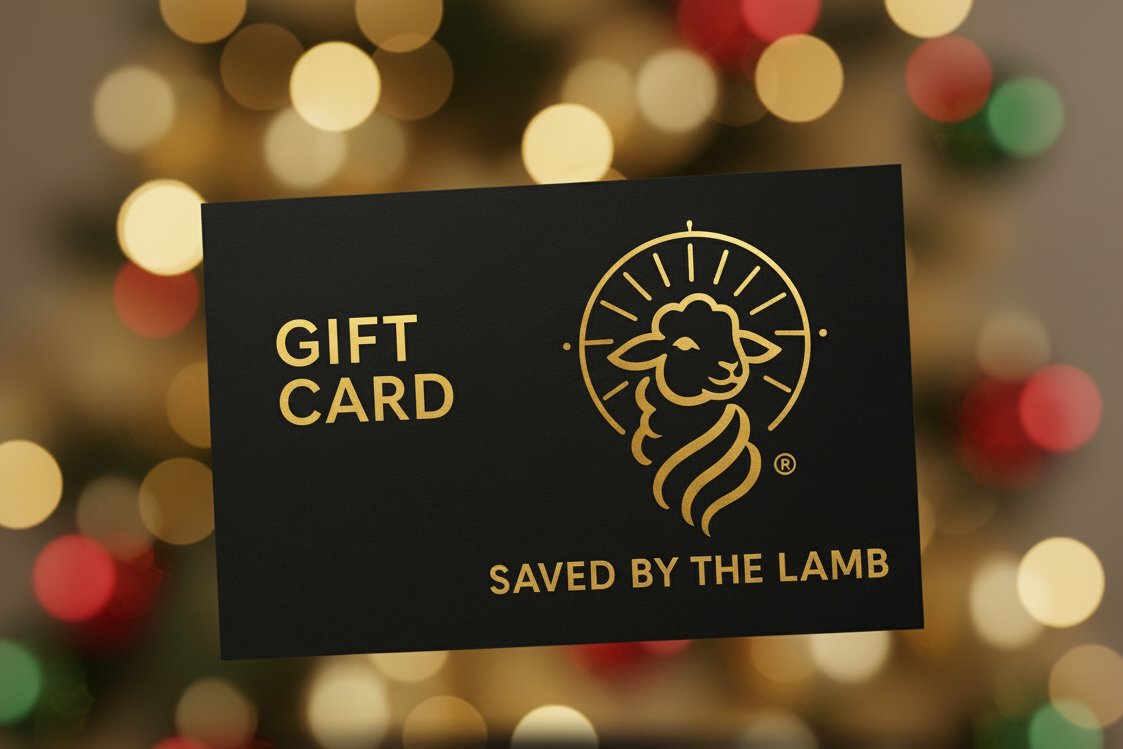 Saved By The Lamb Gift Card